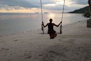 Ko Pha Ngan: sunset at the beach